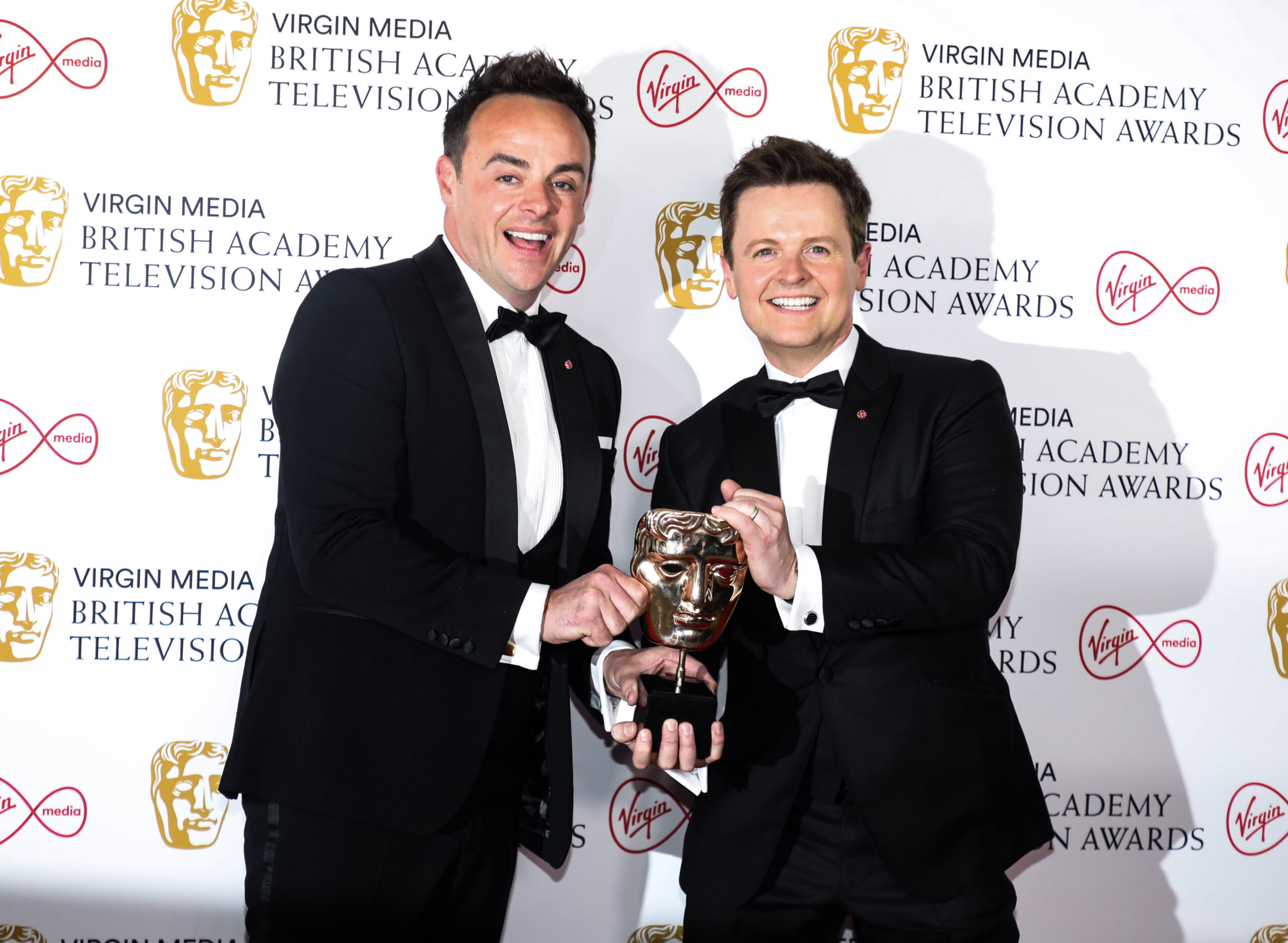 Ant and Dec with their Bafta