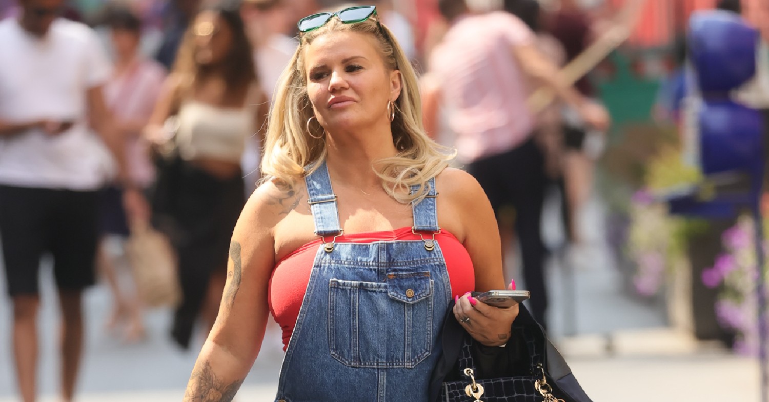 Kerry Katona walking down the street