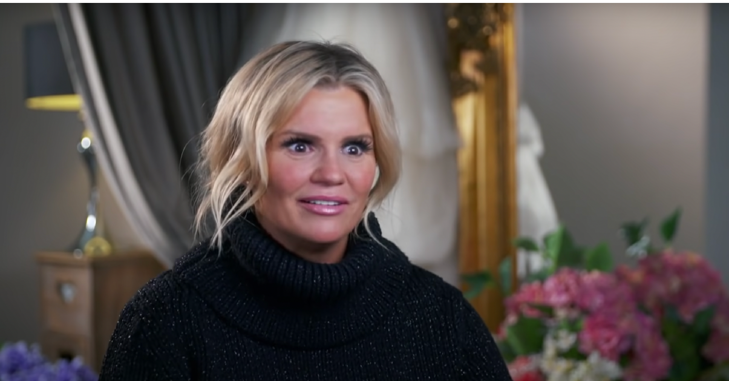 Kerry Katona in a black top