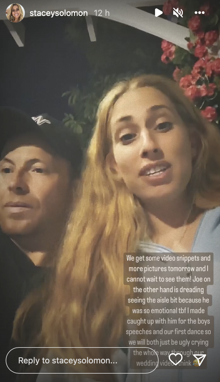 Stacey Solomon and Joe Swash on Instagram 