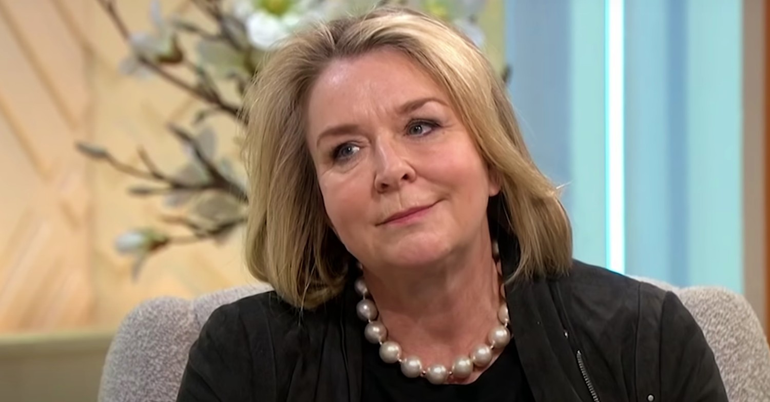 Fern Britton smiling on Lorraine