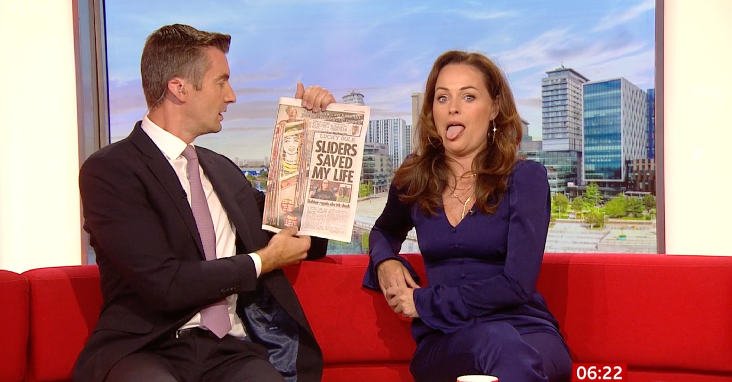 Ben Thompson and Victoria Fritz on BBC Breakfast