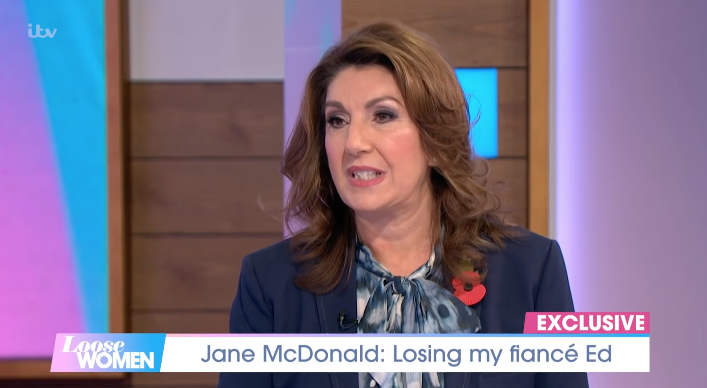 Jane McDonald being interviewed on Loose Women