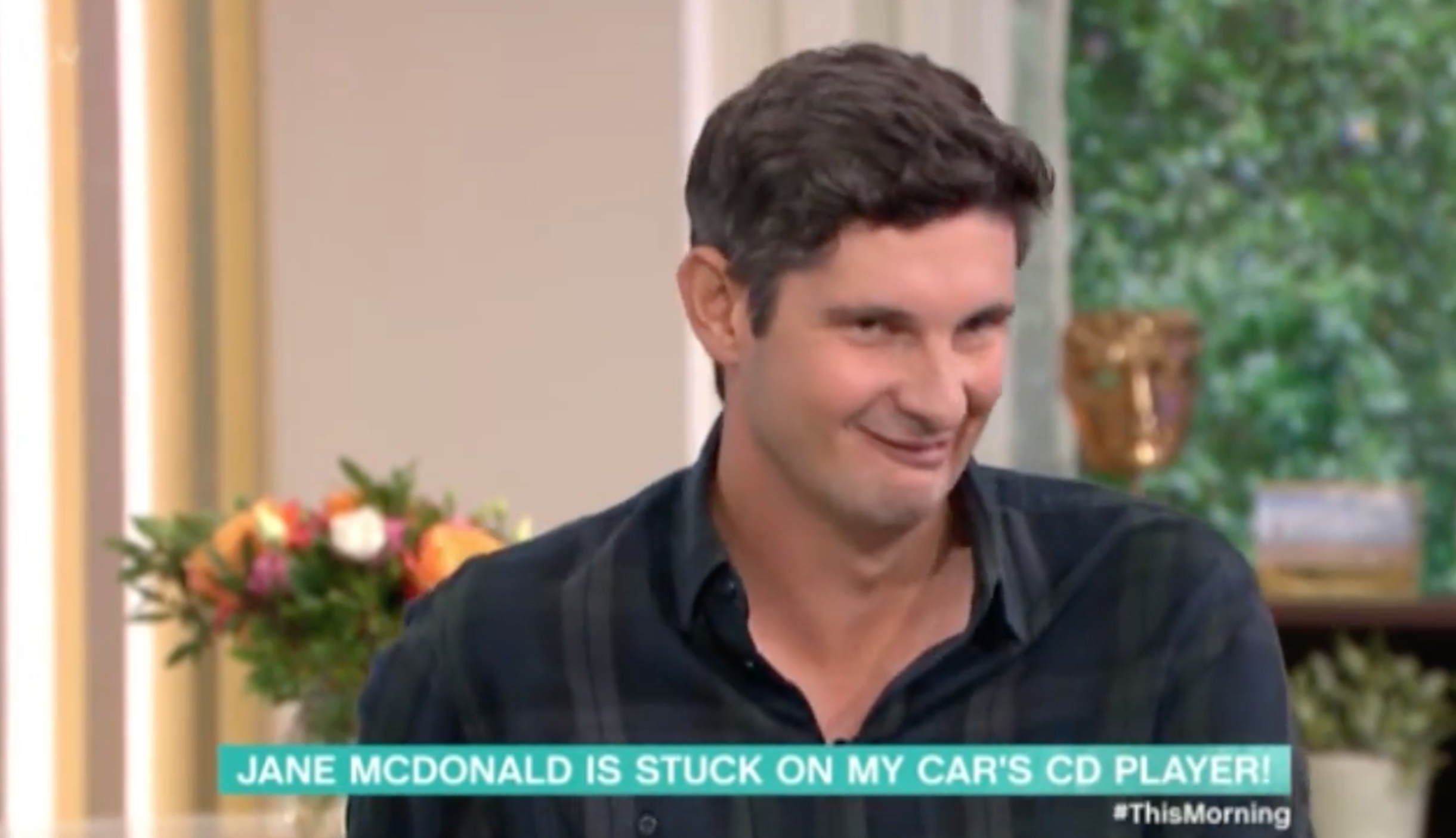 Tom Swarbrick pulling a funny face on This Morning