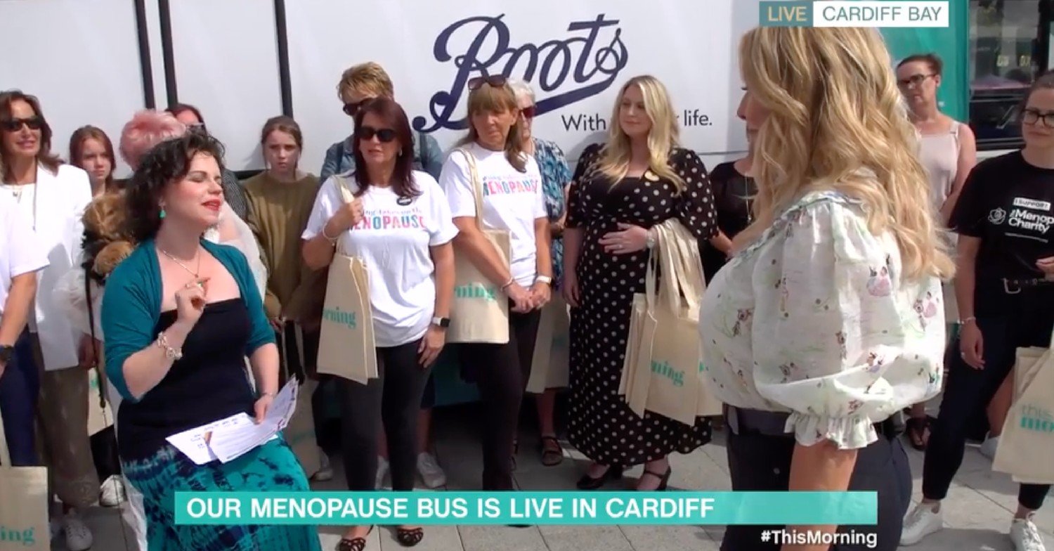 This Morning menopause bus with Carol Vorderman