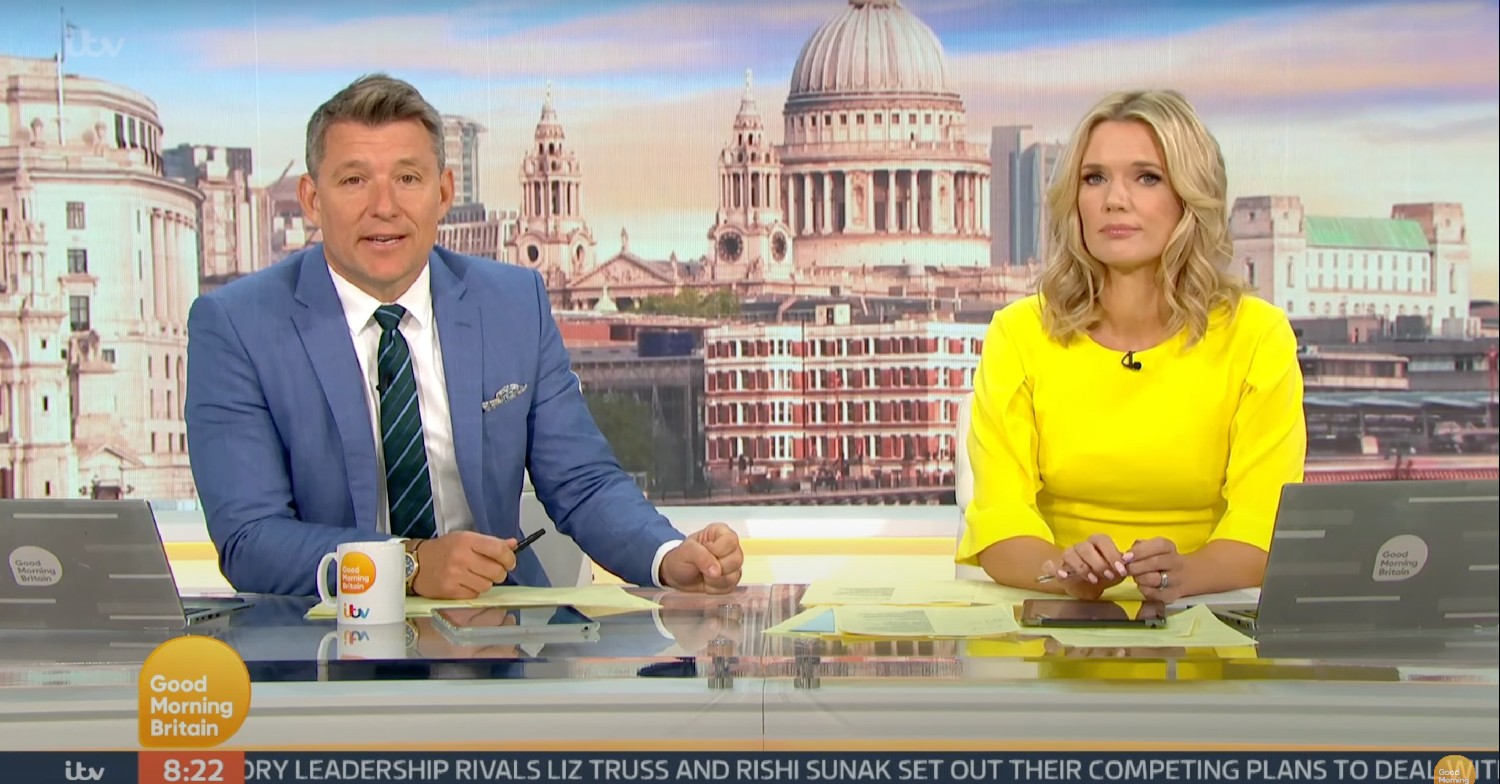 Ben Shephard and Charlotte Hawkins on GMB today