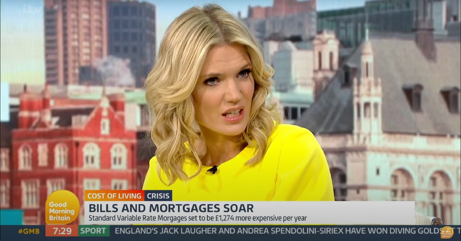 Charlotte Hawkins on GMB today