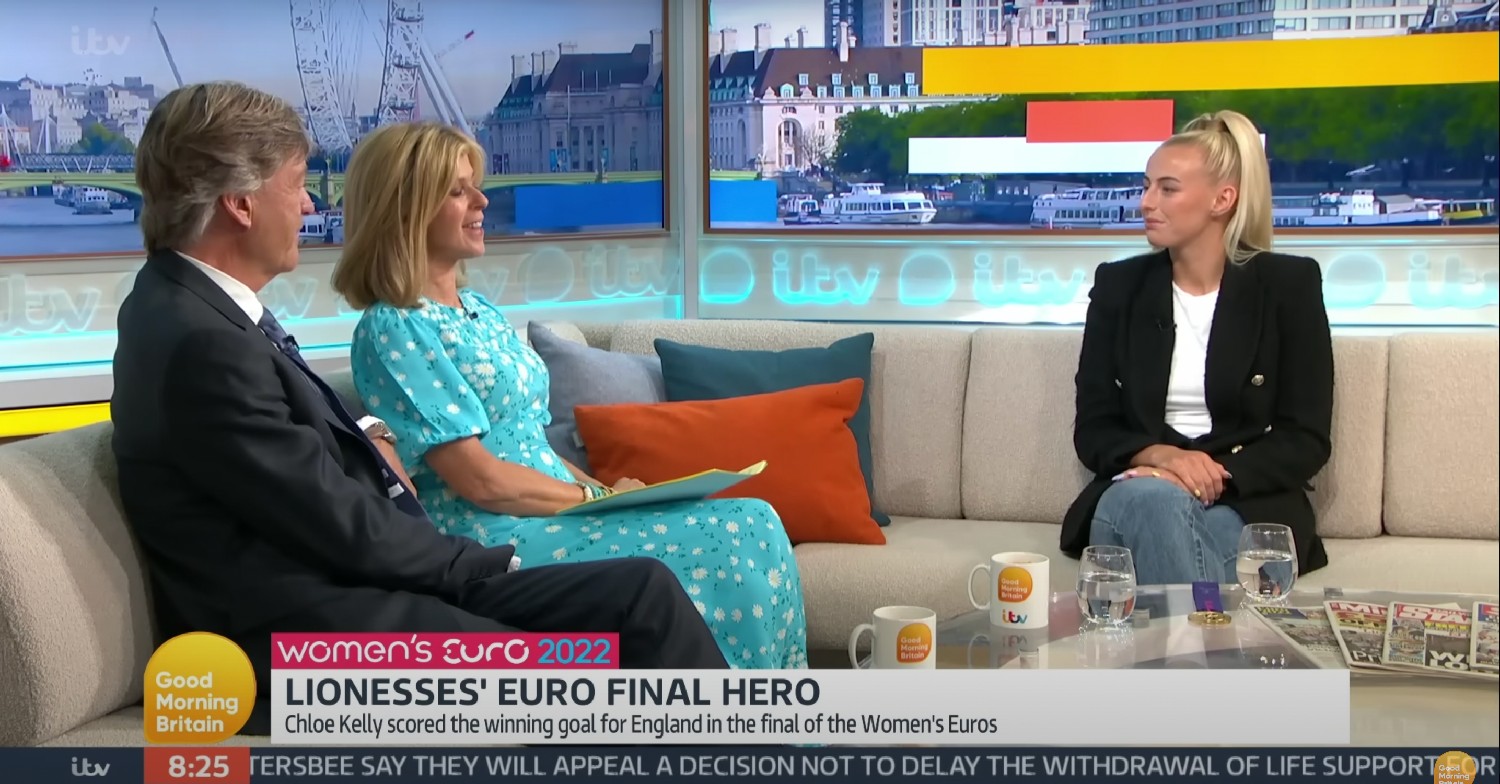 Richard Madeley, Kate Garraway, Chloe Kelly on GMB 