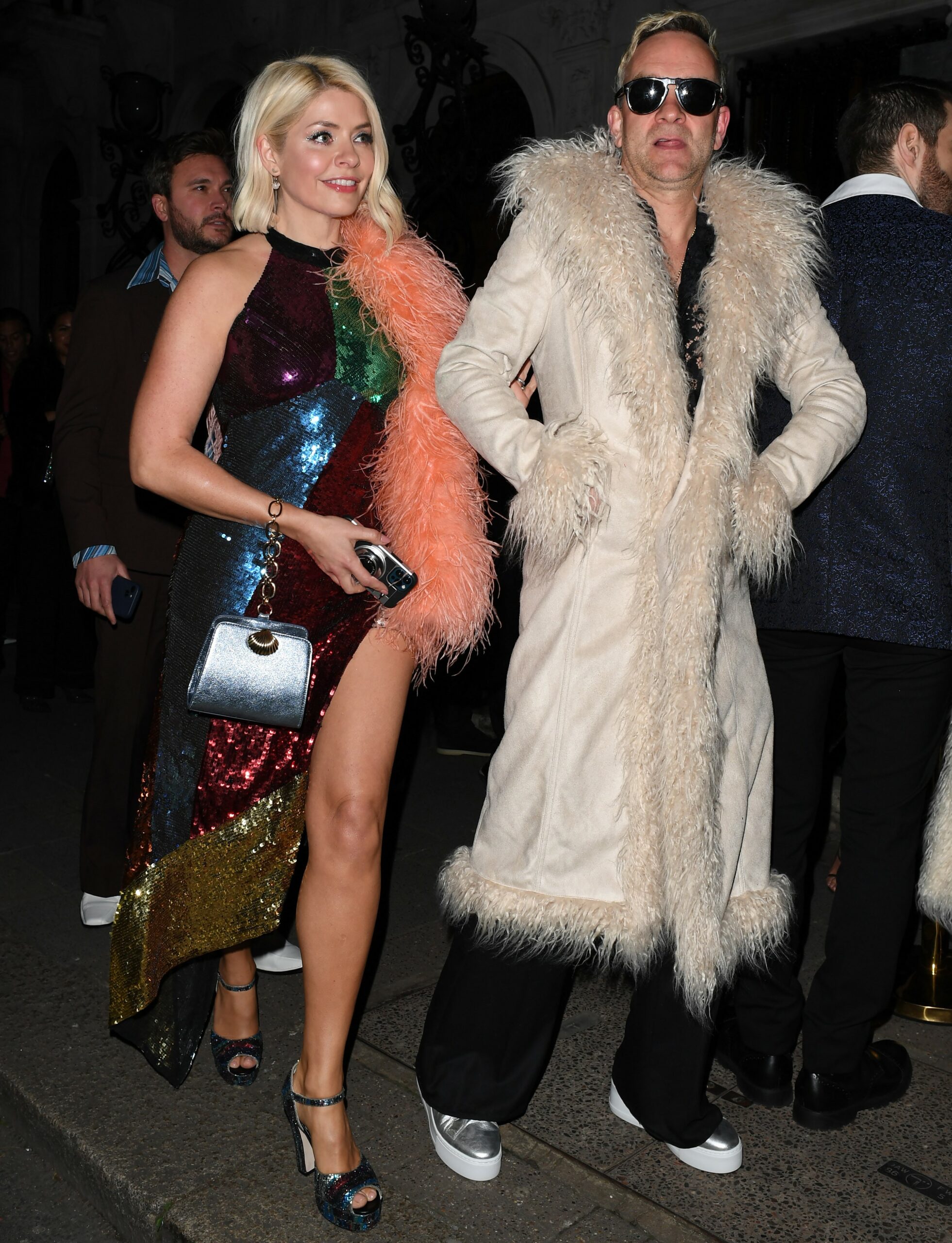 Holly Willoughby and her husband Dan Baldwin dressed up for night out