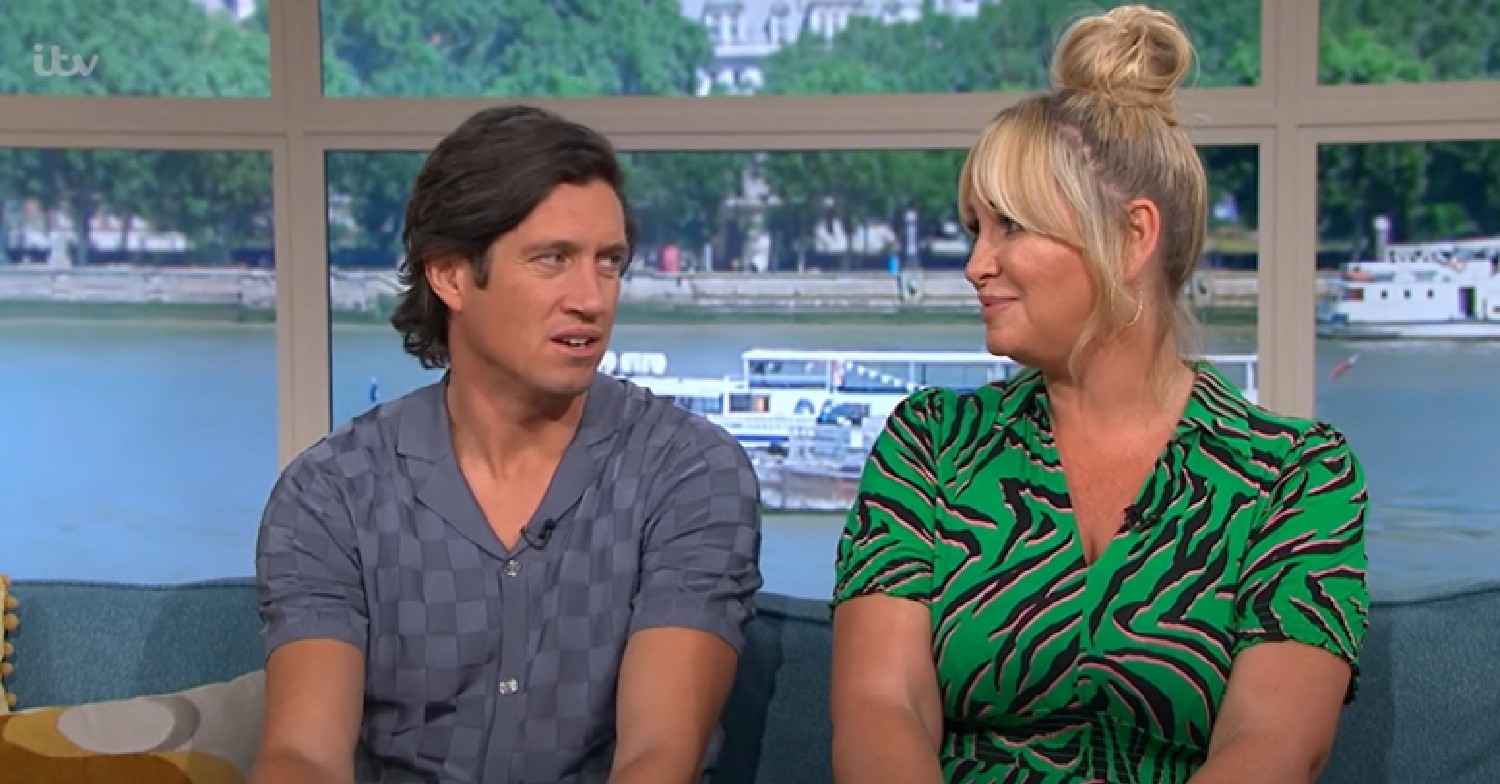 Vernon Kay looks at Josie Gibson on This Morning today