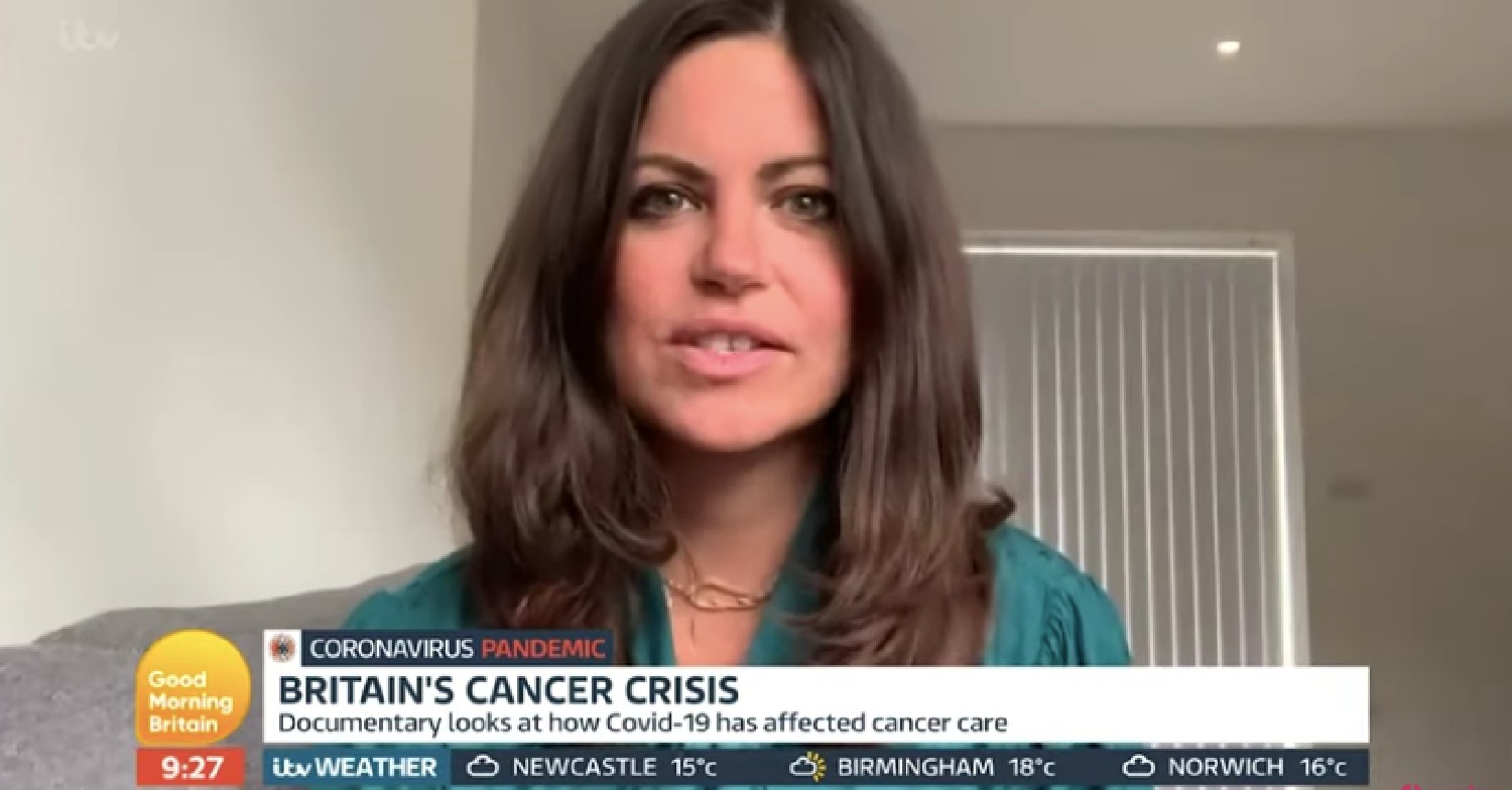 Deborah James speaking on Zoom