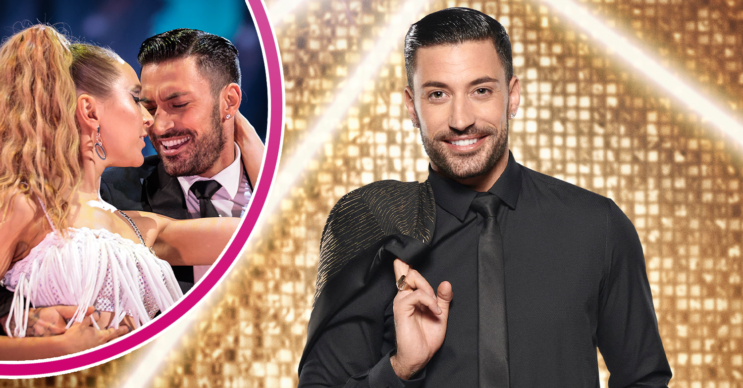 Giovanni Pernice smiling and with rose