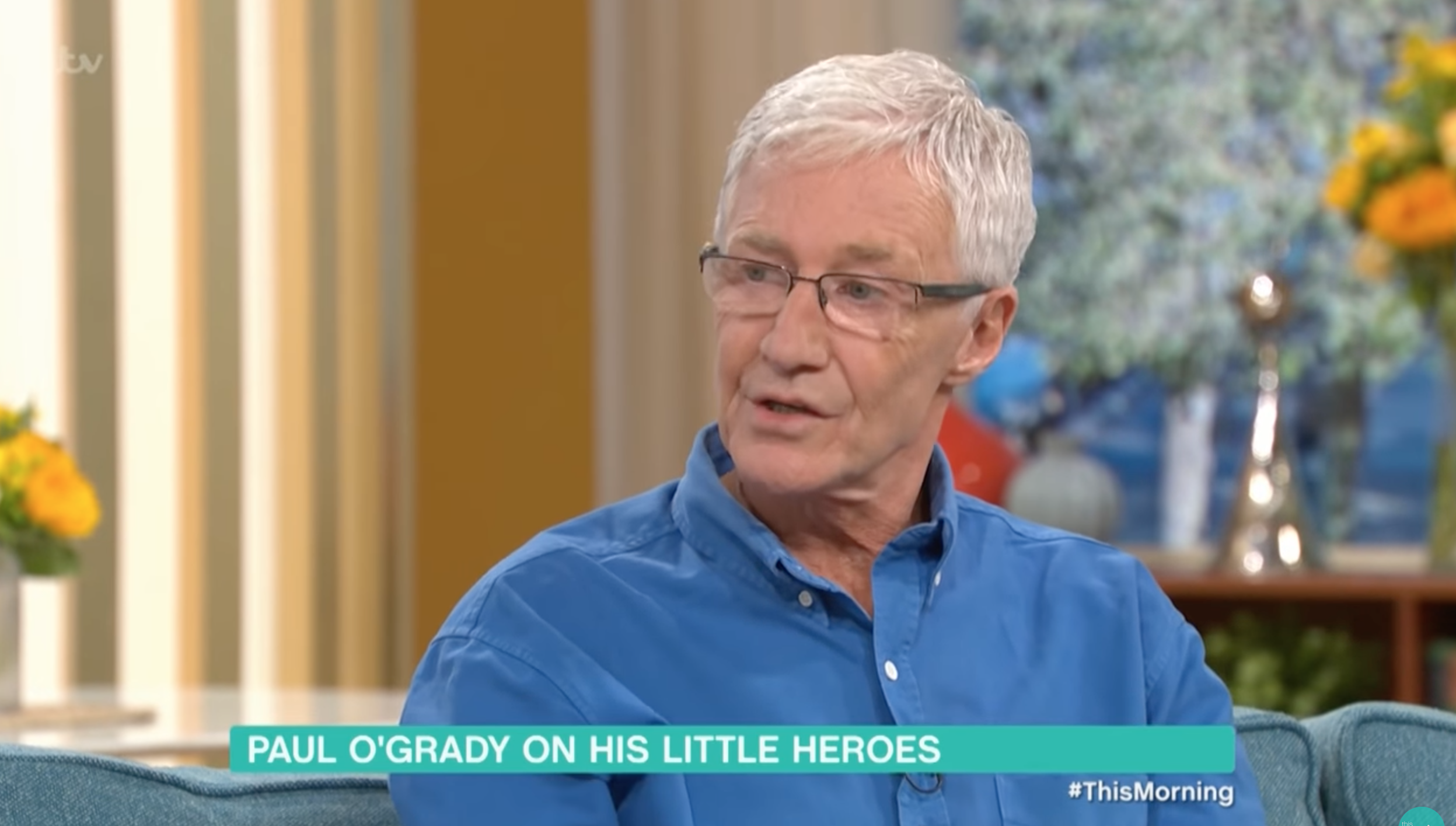 Paul O'Grady chatting on This Morning