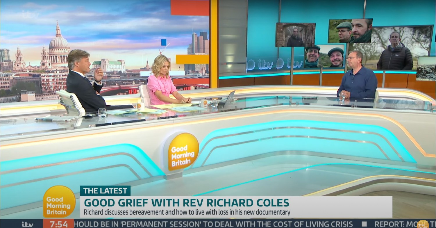 Richard Madeley, Charlotte Hawkins, Richard Coles on GMB today
