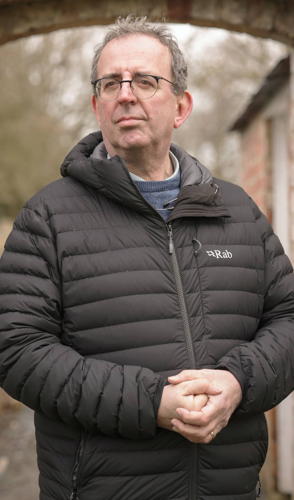 Reverend Richard Coles clasps his hands