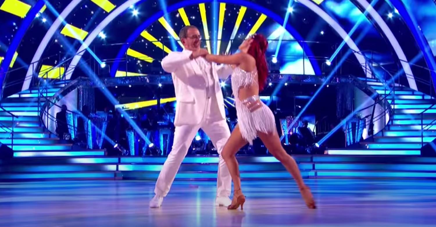 Reverend Richard Coles dances with Dianne Buswell on Strictly Come Dancing