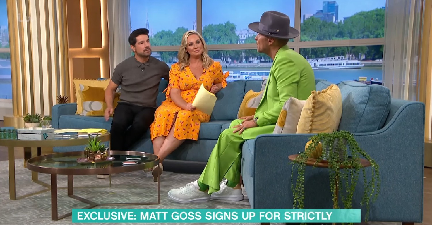 Matt Goss speaking to Josie Gibson and Craig Doyle on This Morning 