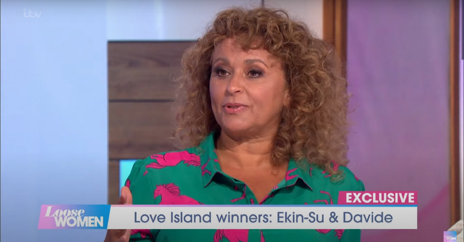 Nadia Sawalha on Loose Women today