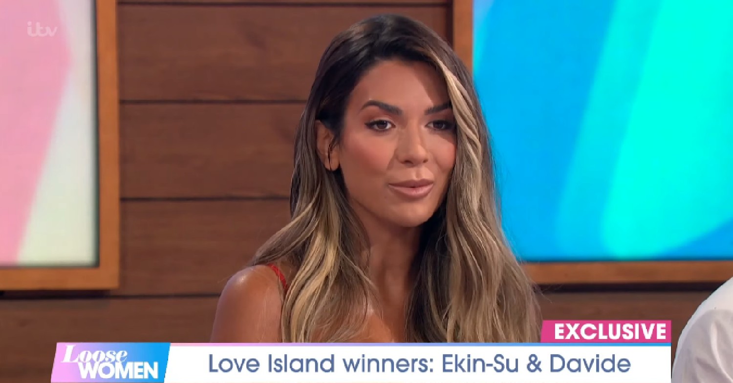 Ekin-Su speaking on Loose Women today