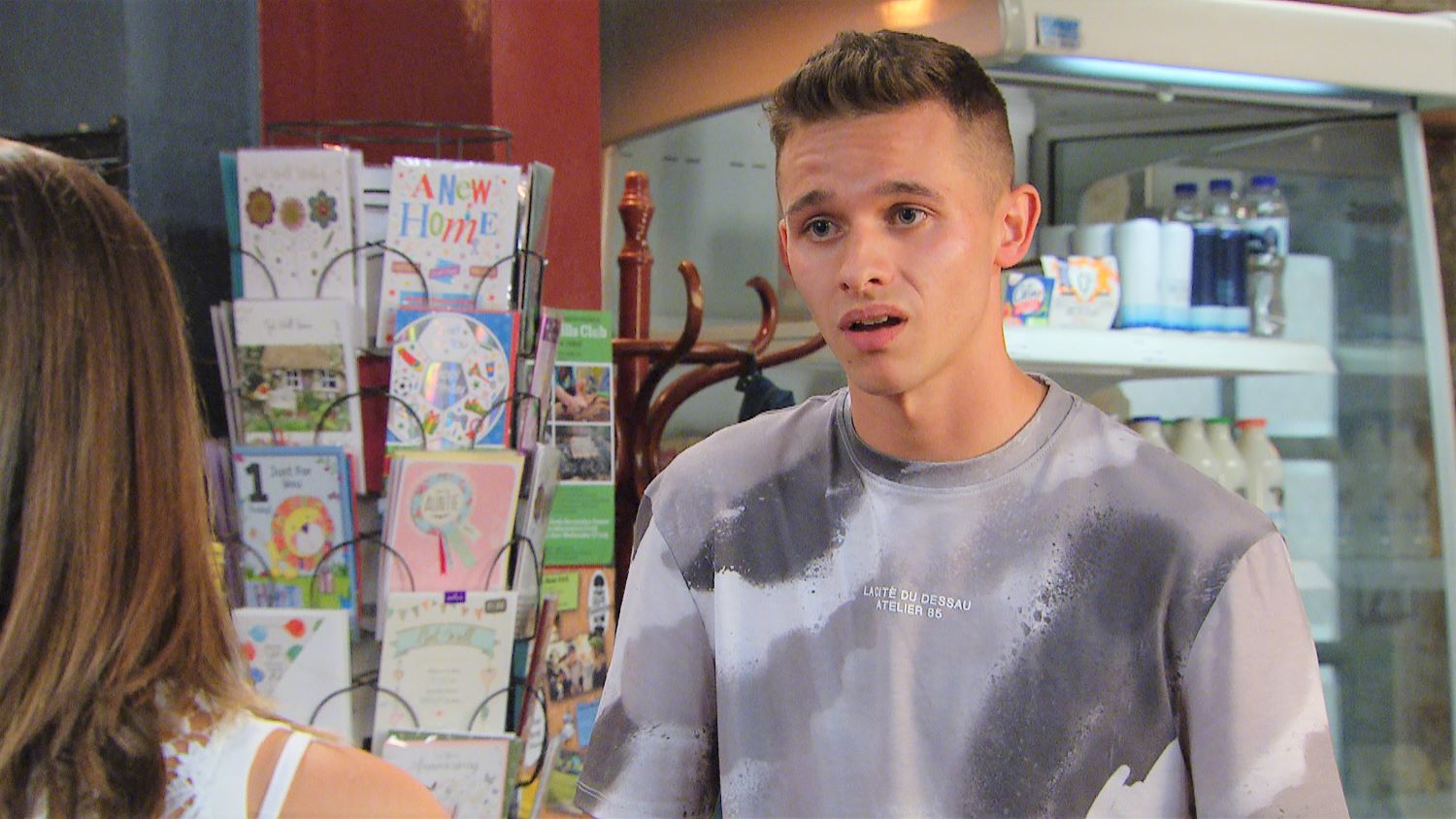 Jacob looking upset in Emmerdale 