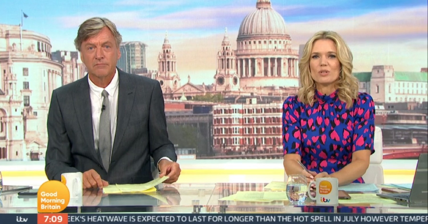 Richard Madeley and Charlotte Hawkins on GMB today 