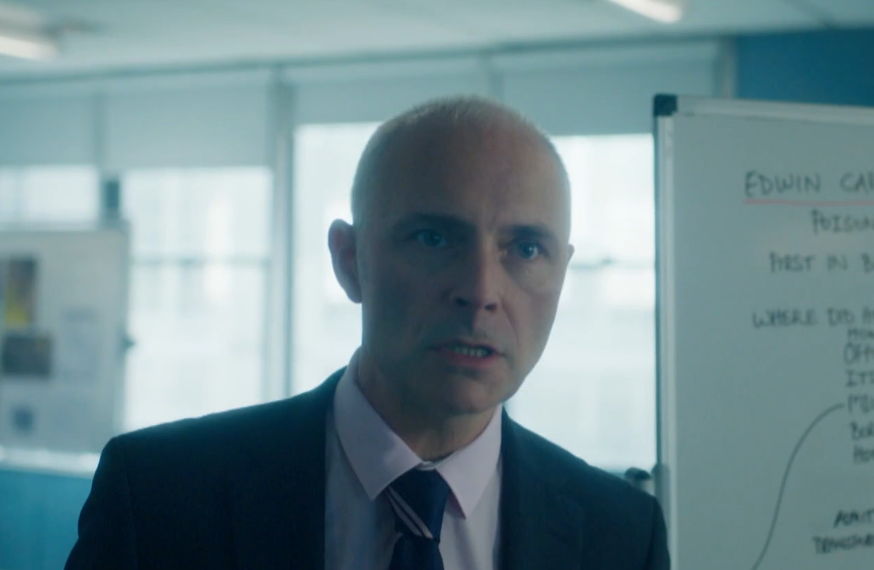 Mark Bonnar as Clive Timmons, investigating the poisoning of Alexander Litvinenko in the new ITVx drama