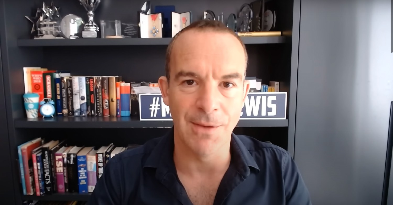 Money Saving Expert Martin Lewis looks at camera on GMB