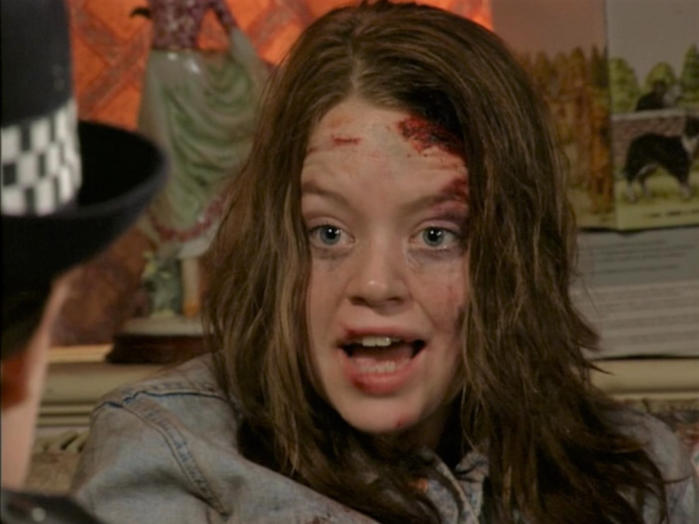 Coronation Street Georgia Taylor as Toyah Battersby shouts at the police after her rape