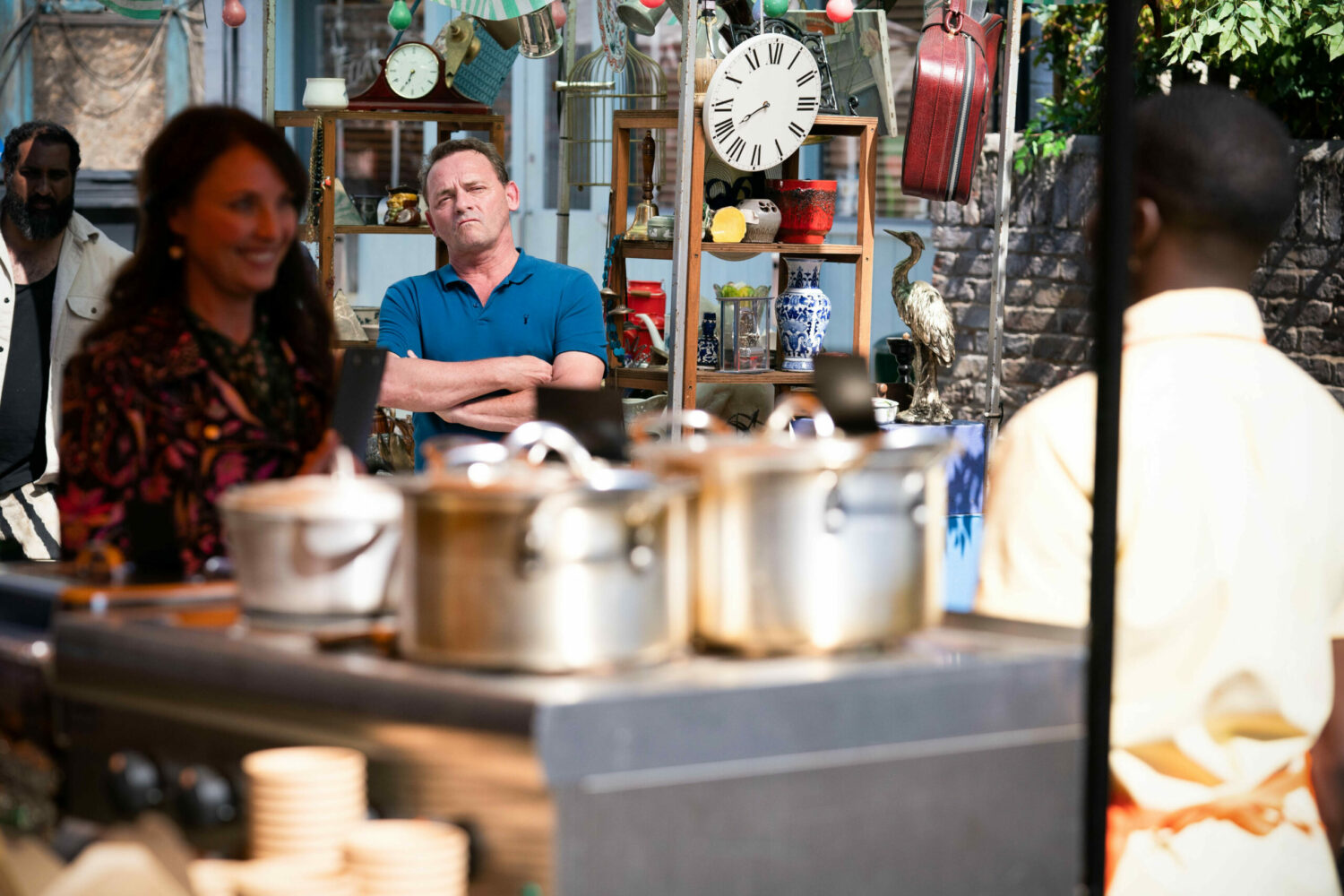 EastEnders Billy watches as Honey smiles at Finlay