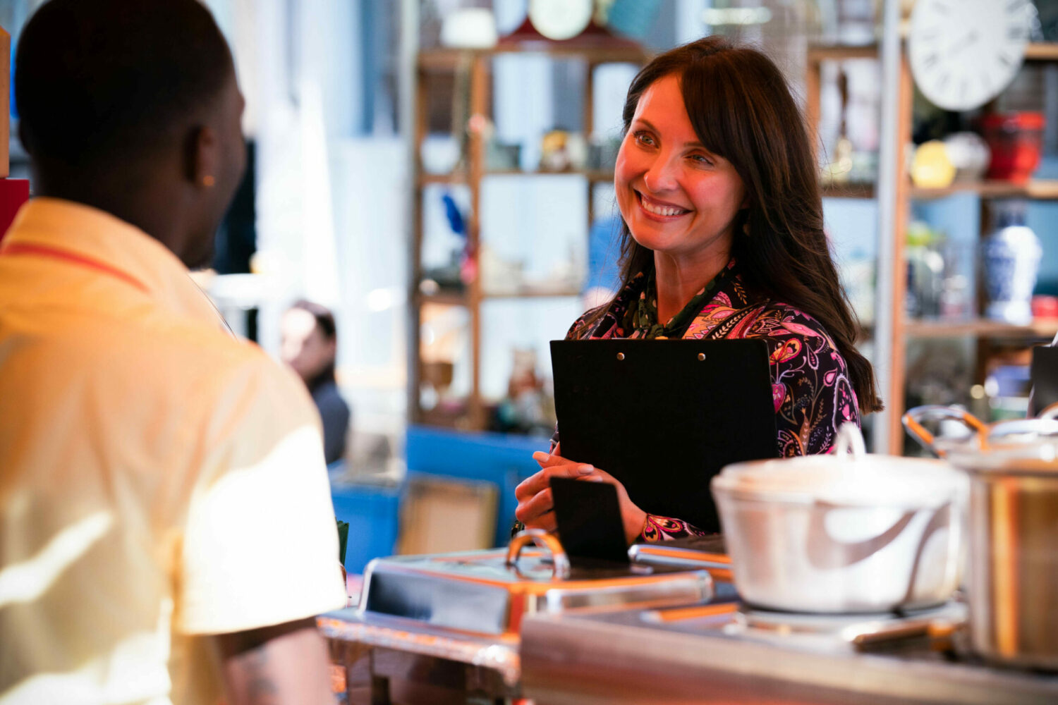 EastEnders Honey smiles at Finlay