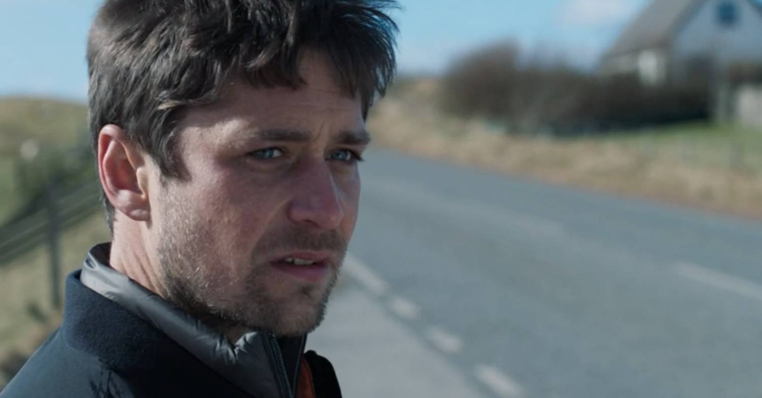Thoren Ferguson sneers as Eamon Gauldie in Shetland