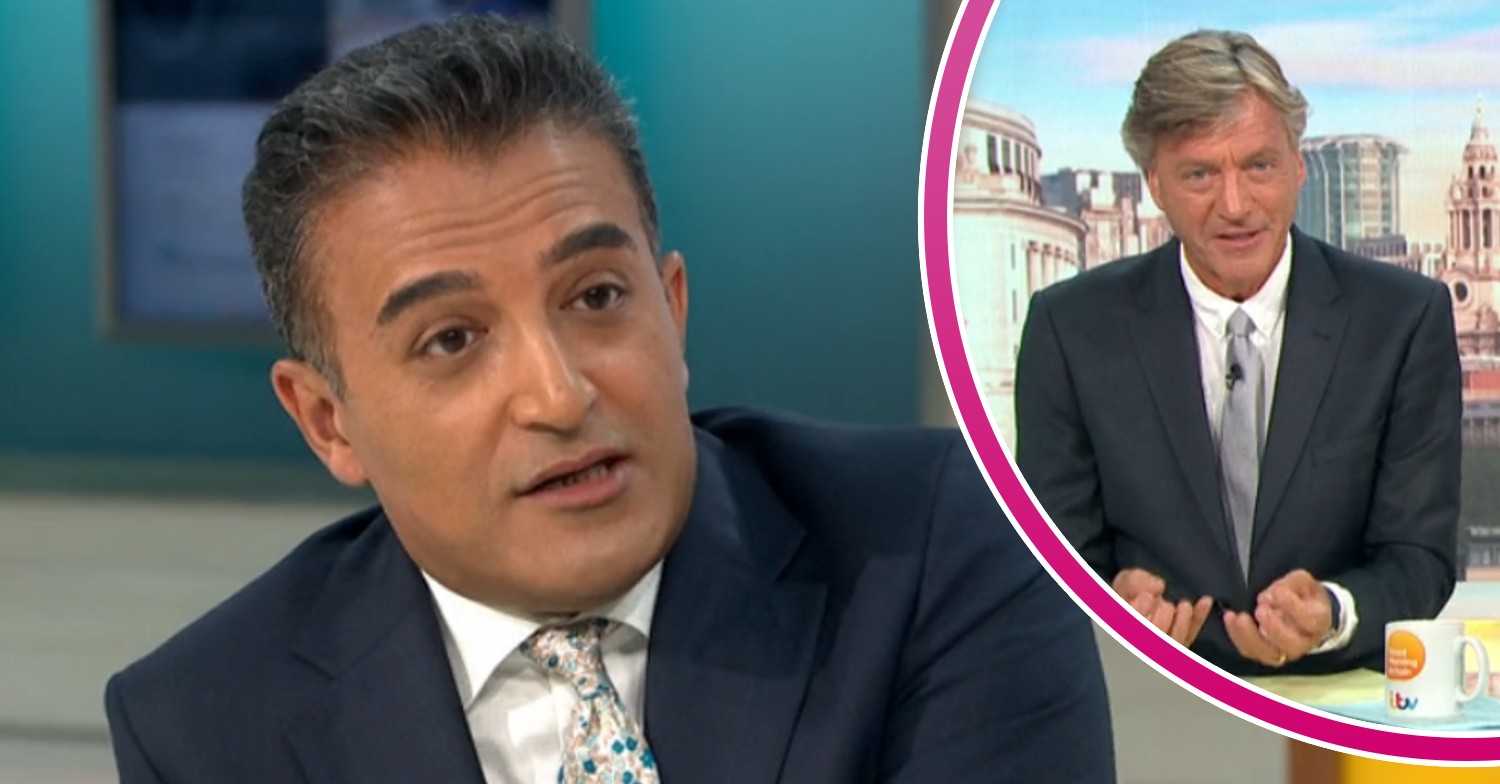 Adil Ray speaking on GMB today and Richard Madeley on the show
