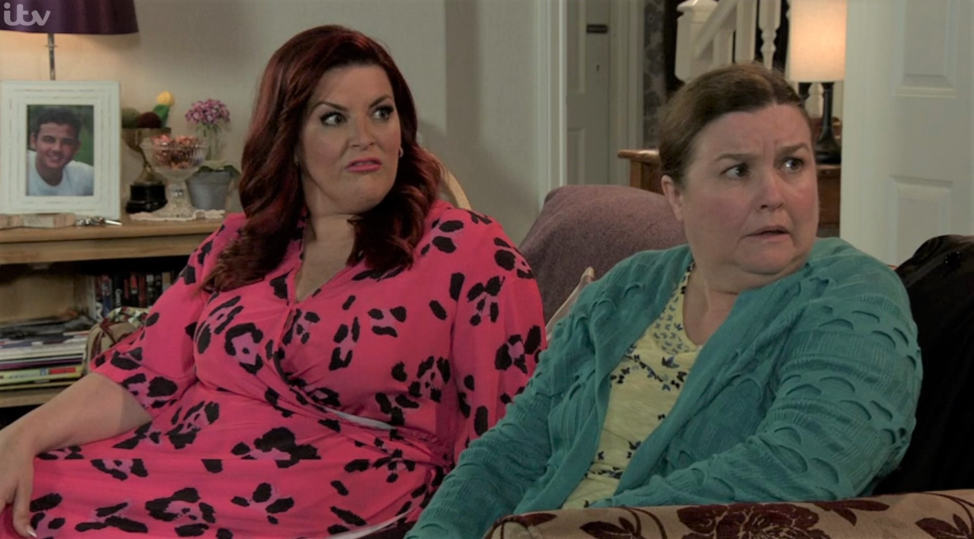 Coronation Street Glenda and Mary give Eileen a hard stare