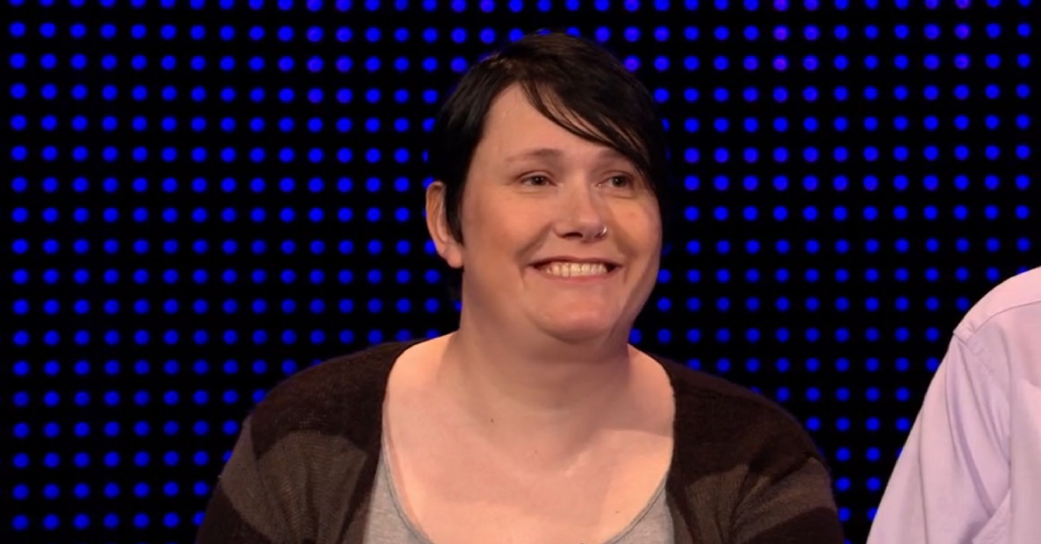 Beth smiling on The Chase