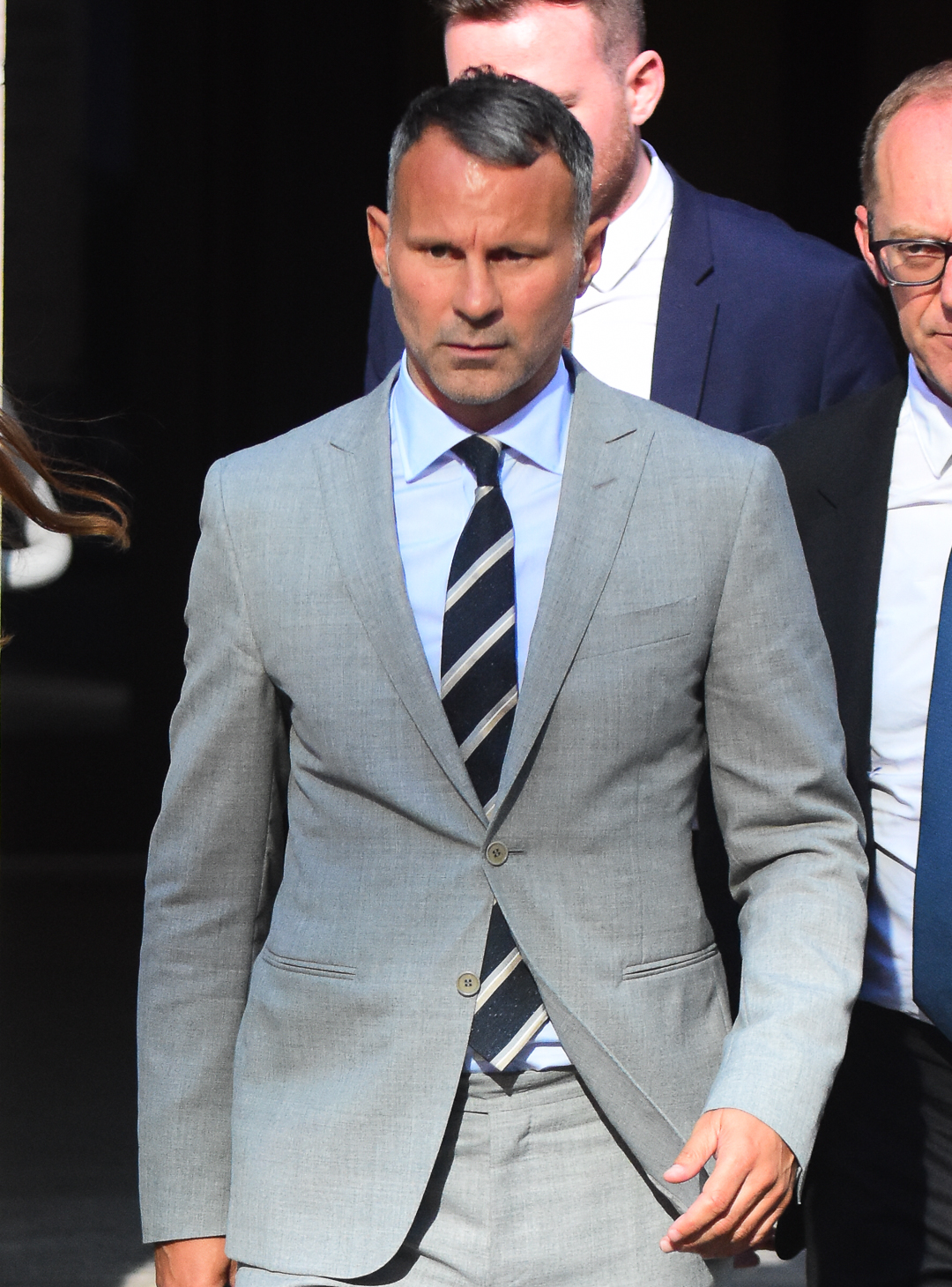 Ryan Giggs looking sombre