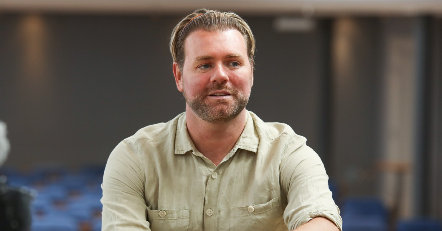 Brian McFadden looks into the distance