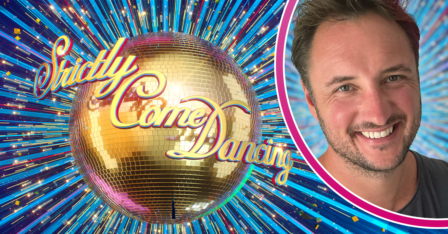 Strictly Come Dancing logo and James Bye