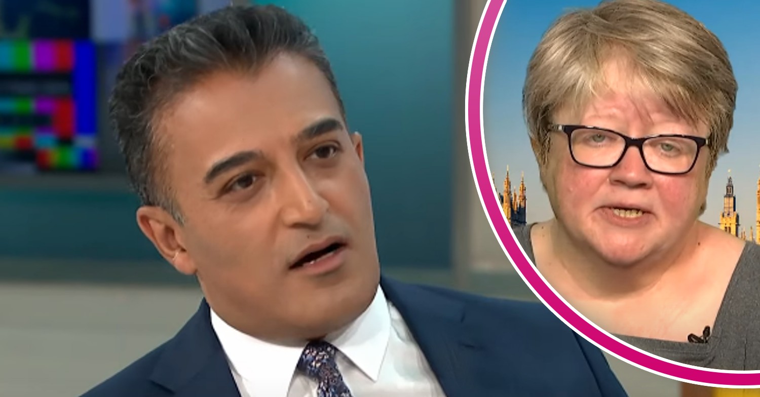 Adil Ray and Thérèse Coffey on GMB today