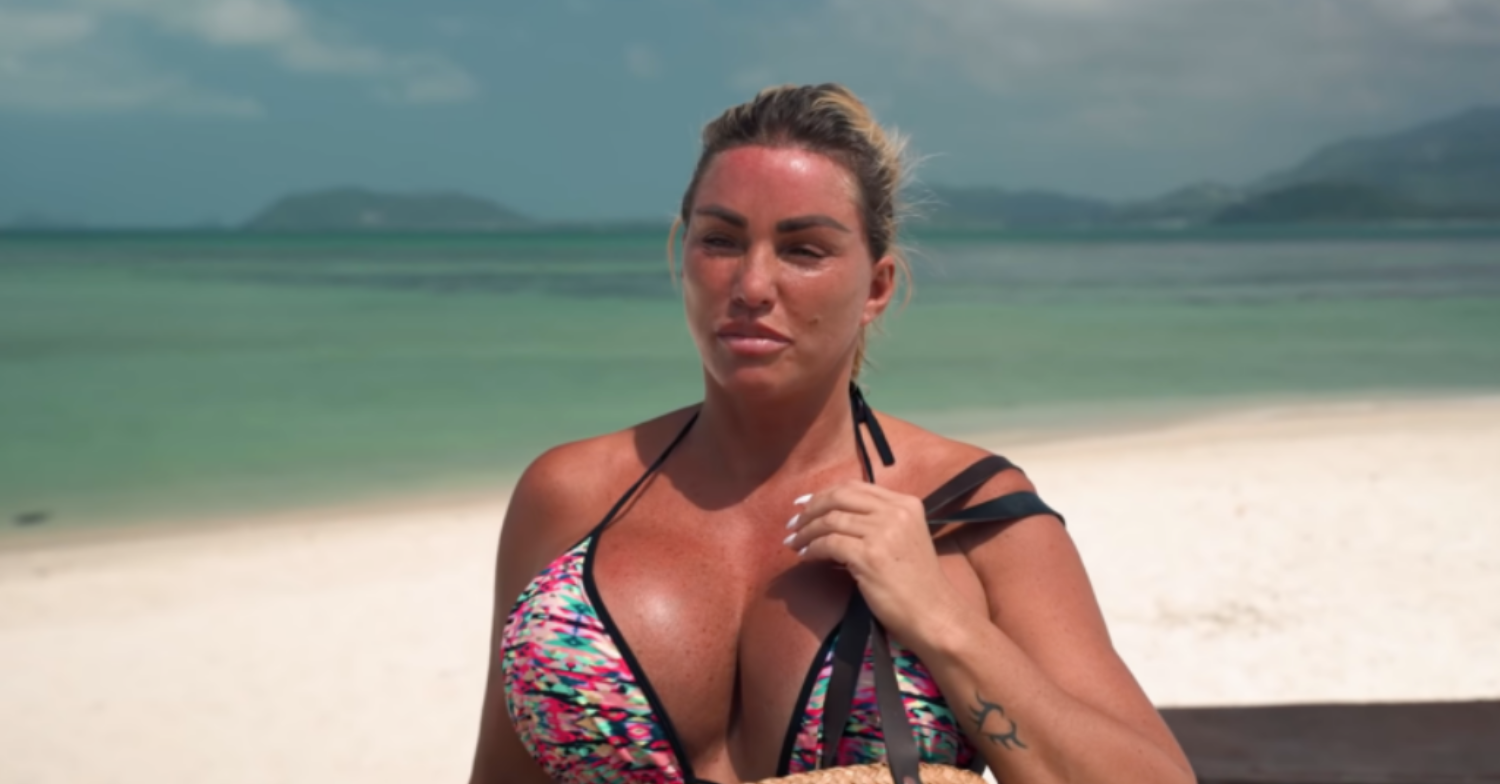 Katie Price on the beach