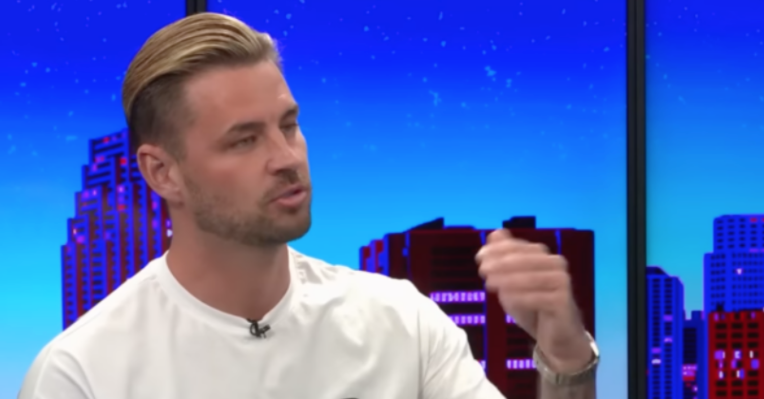 Carl Woods speaking during interview on GB News