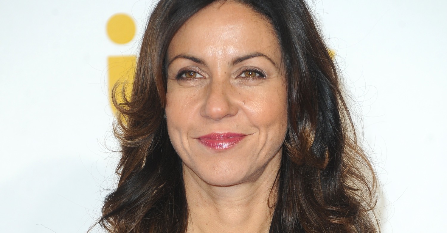 Julia Bradbury smiling at event
