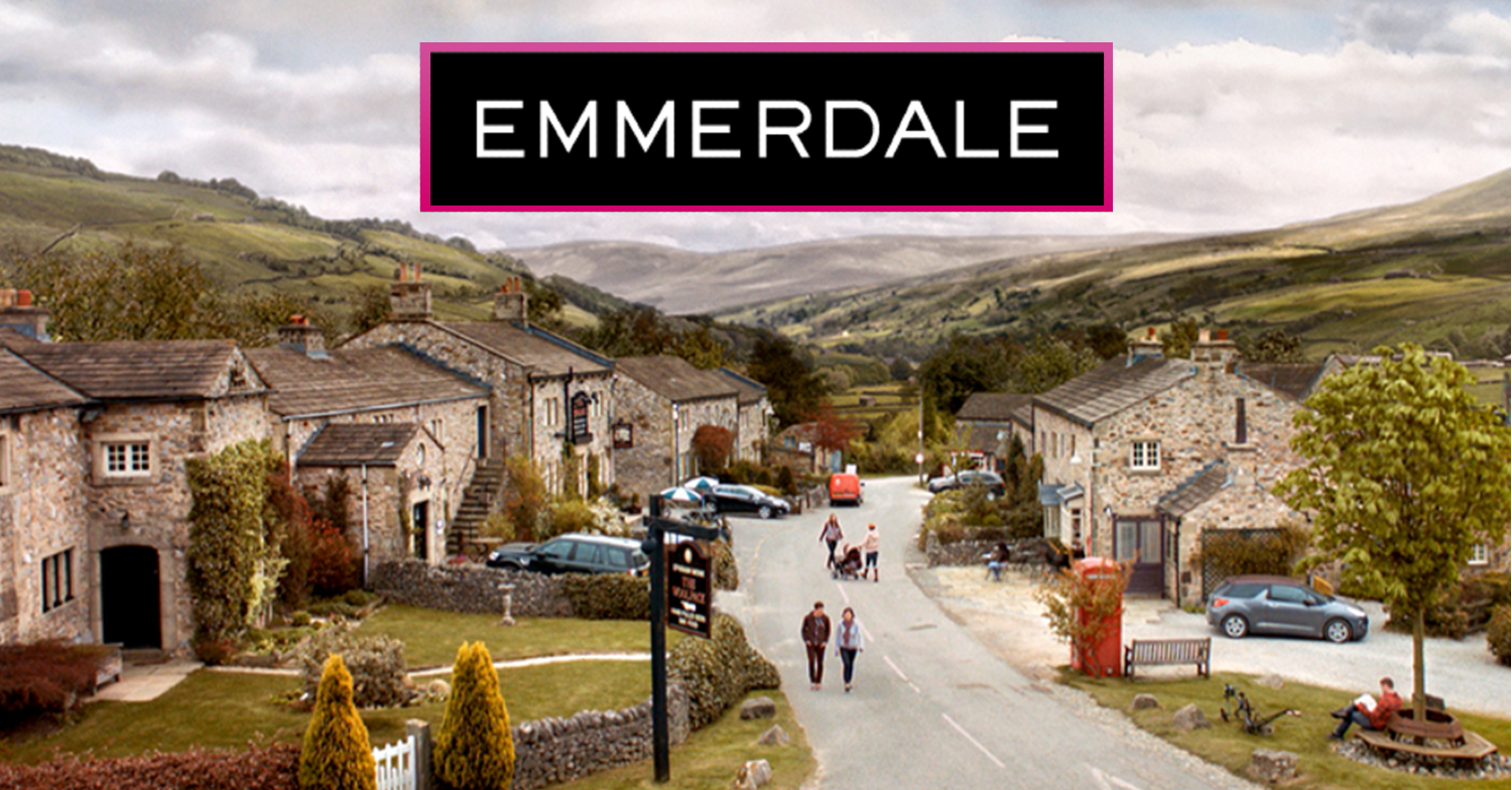 Emmerdale logo and village