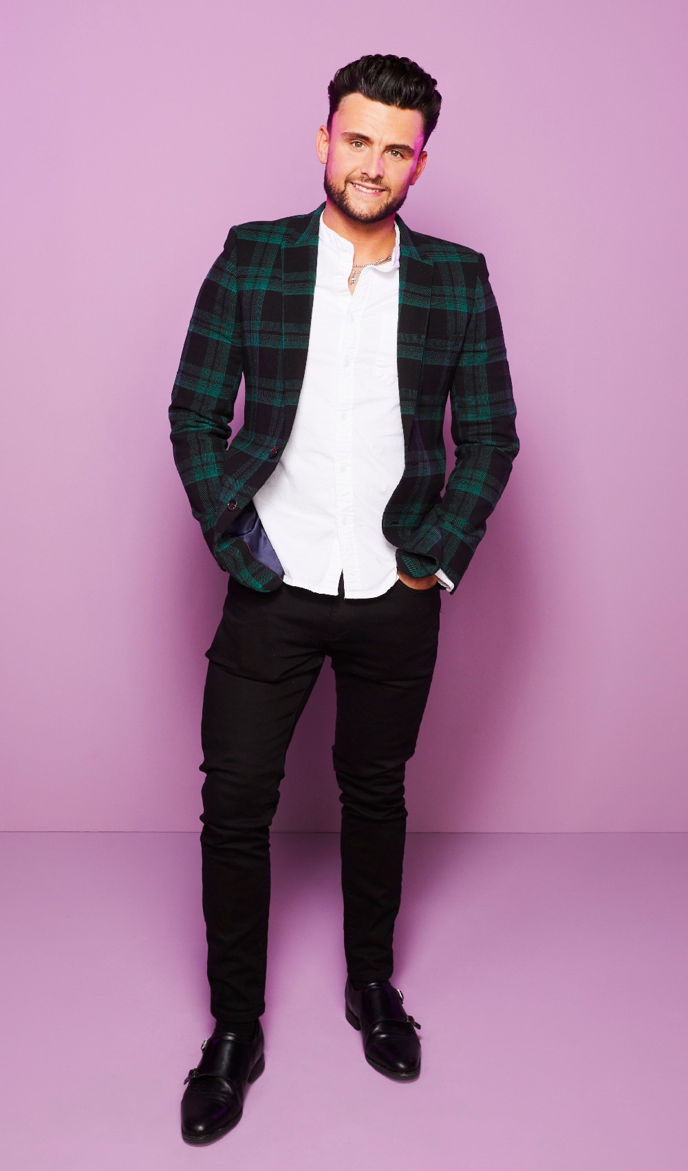 Jordan smiling in Married at First Sight UK 2022 promo picture