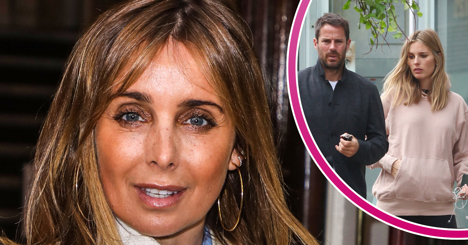 Louise Redknapp posing for camera and Jamie REdknapp out with wife Frida