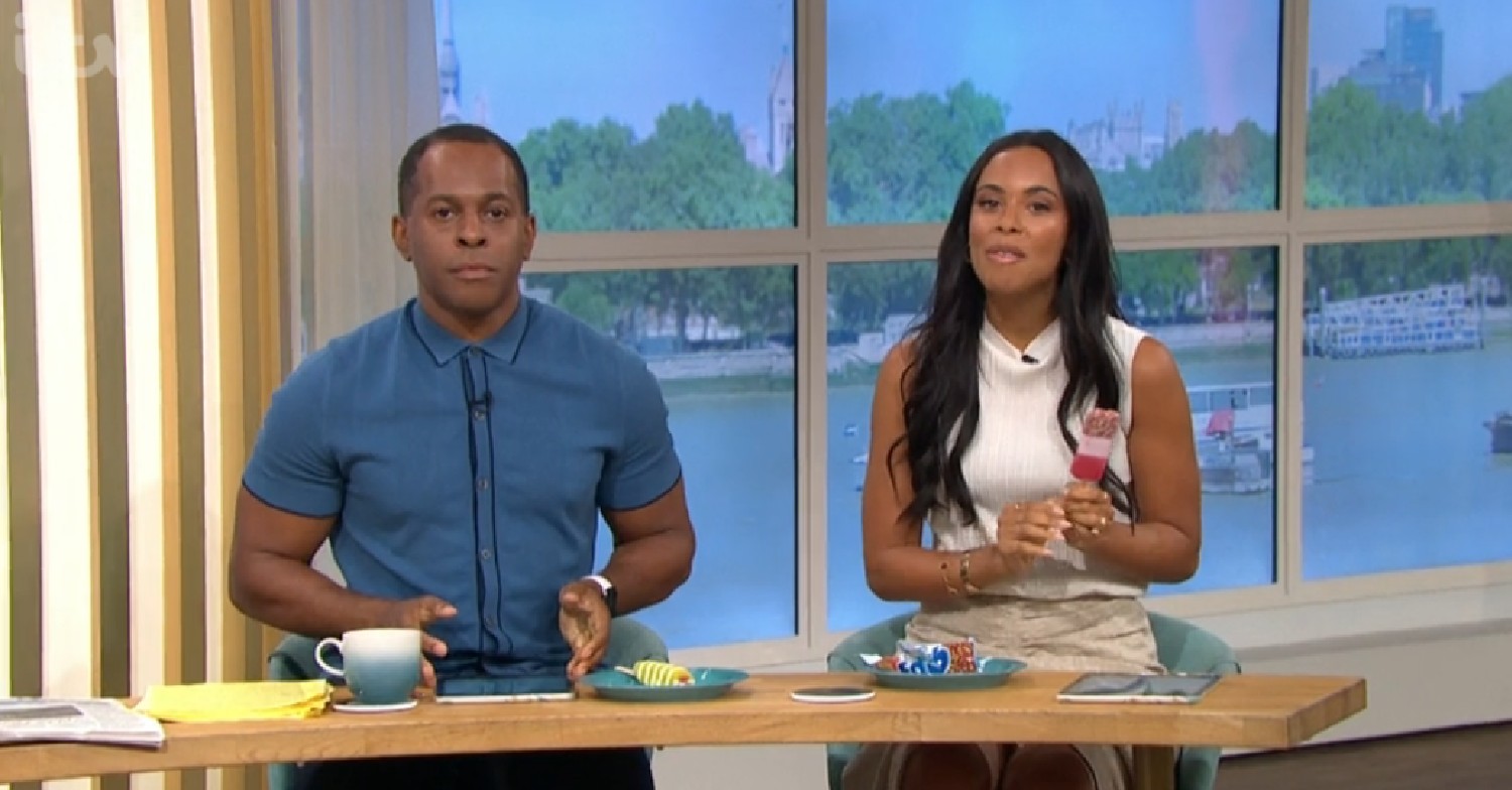 Andi Peters and Rochelle Humes on This Morning today