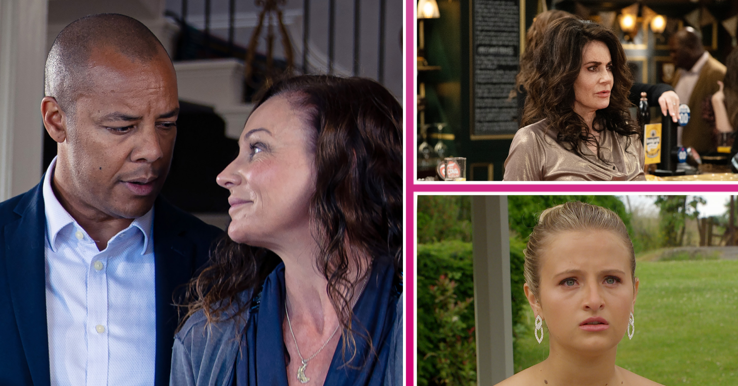 Emmerdale Al and Chas, Faith and Amelia