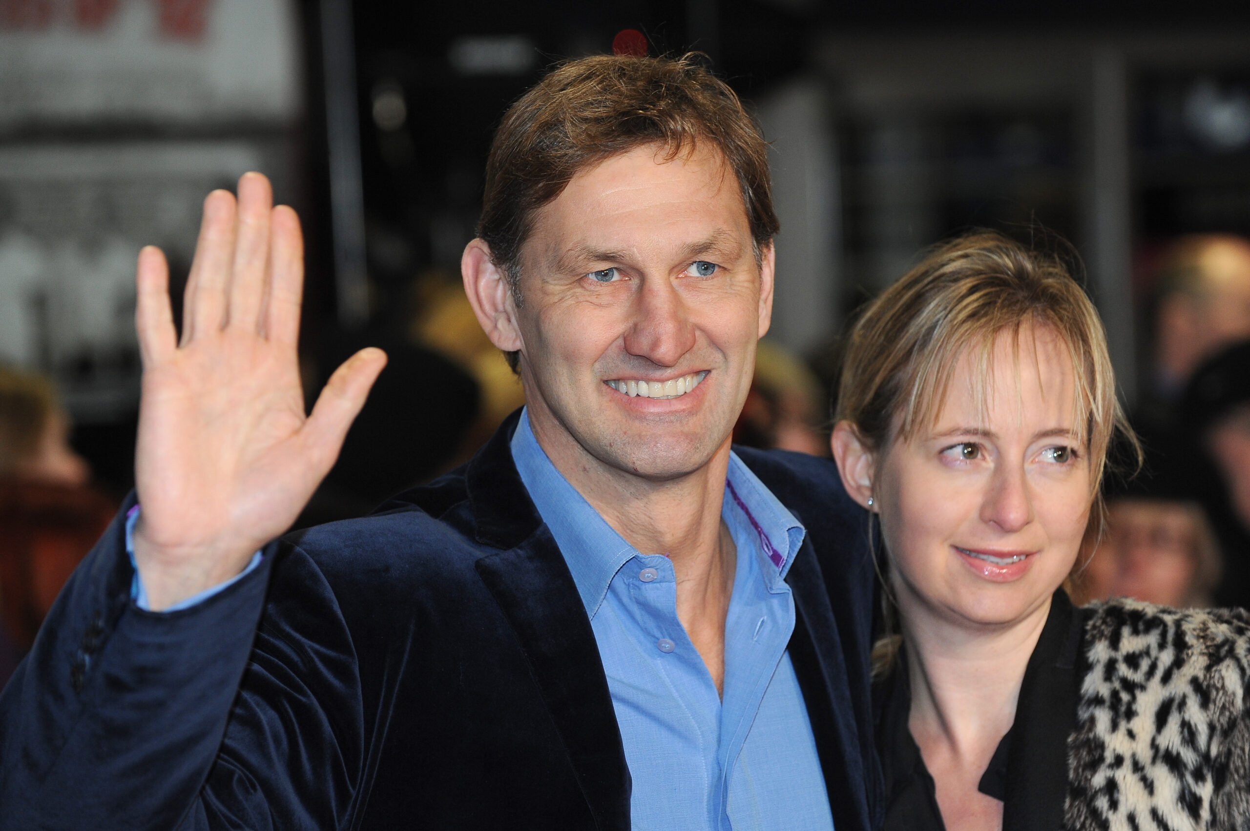 Tony Adams and his wife Poppy Teacher at the Class of 92 world premiere
