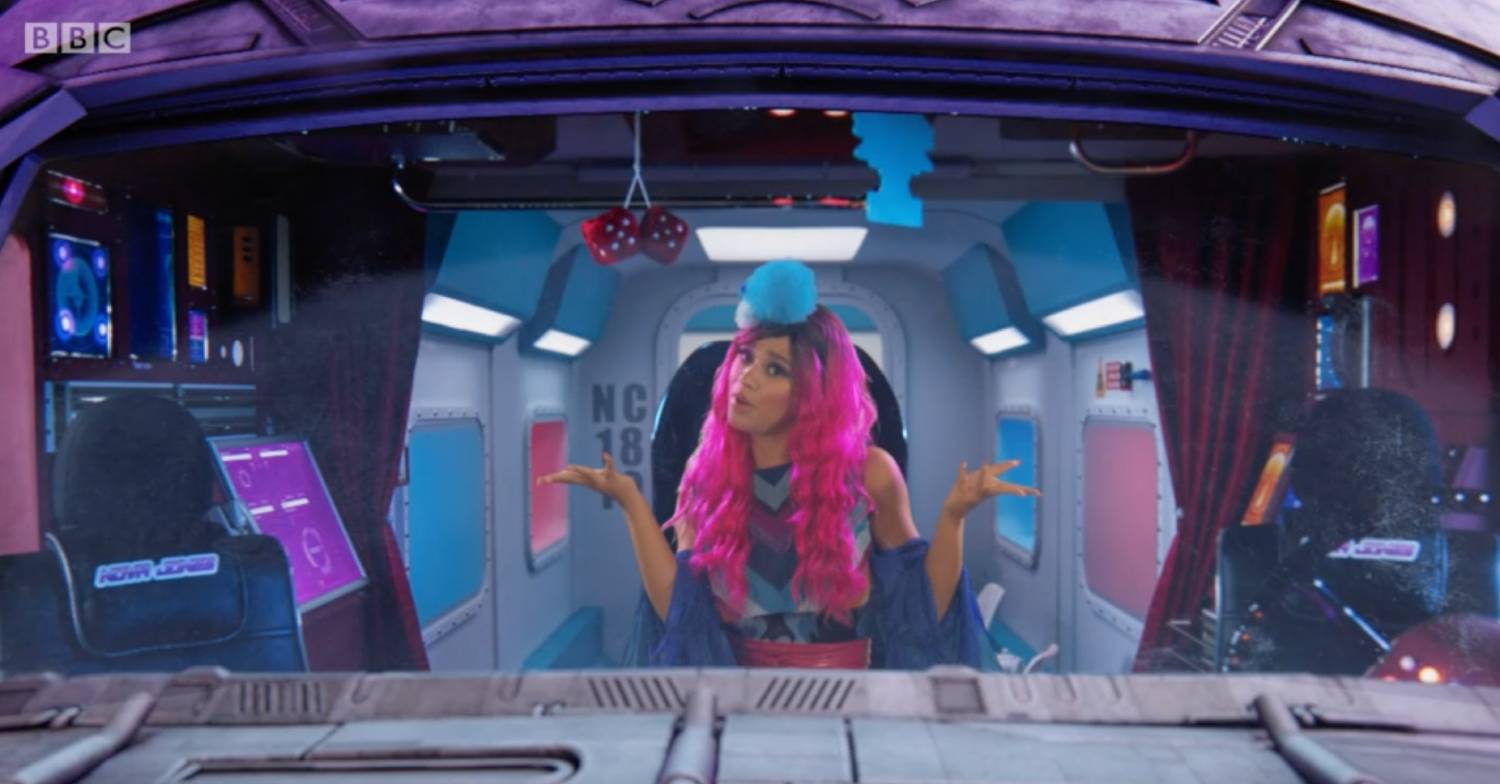 Strictly 2022 star Molly Rainford takes a seat as Nova Jones