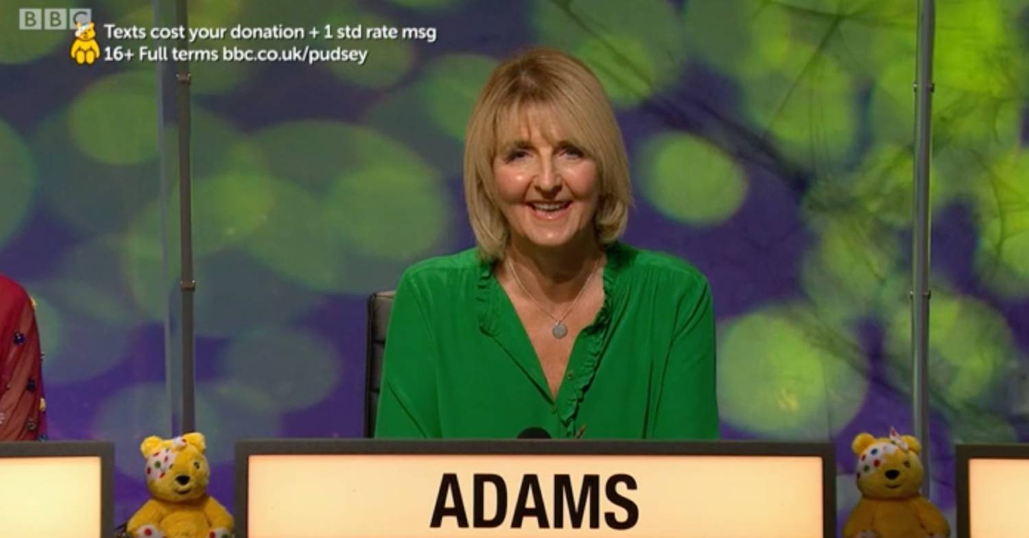 Strictly 2022 star Kaye Adams takes part in a Children in Need University Challenge special