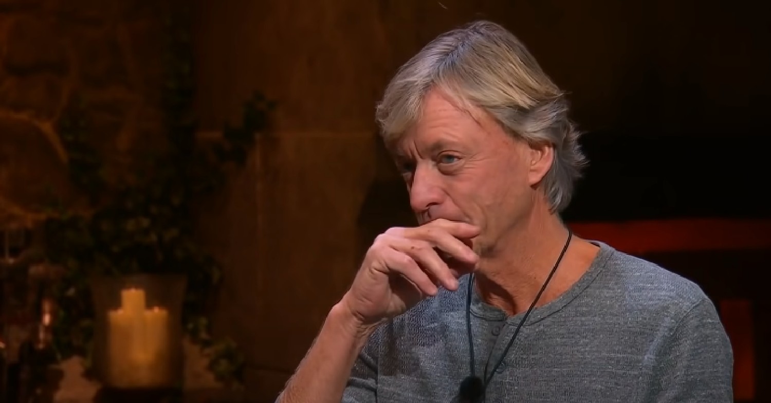 Richard Madeley covering his mouth on I'm A Celebrity 2021
